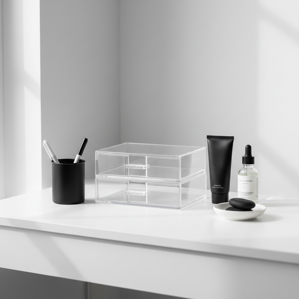Clear Acrylic Desk Organizer and Vanity Storage Trends Worth Following — and 4 You Should Skip