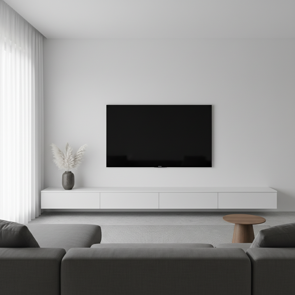 Small Space, Big Impact: How to Use Minimalist Wire Hider Solutions for a Mounted TV Wall