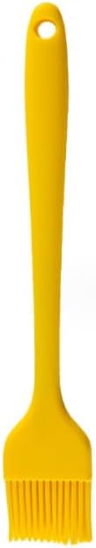 Silicon Basting Brushes, Heat Resistant Pastry Brushes, Spread Oil Butter Sauce Marinades for BBQ Grill Barbeque & Kitchen Baking (Yellow)