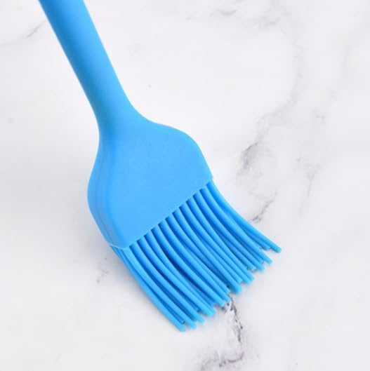 Silicon Basting Brushes, Heat Resistant Pastry Brushes, Spread Oil Butter Sauce Marinades for BBQ Grill Barbeque & Kitchen Baking (Blue)
