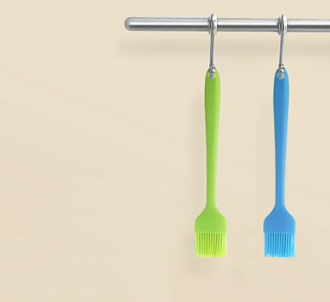 Silicon Basting Brushes, Heat Resistant Pastry Brushes, Spread Oil Butter Sauce Marinades for BBQ Grill Barbeque & Kitchen Baking (Blue)