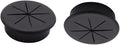 2PCS 2Inch (50mm) Desk Cord Grommets Wire Cable Hole Cover for Office PC Desk Cable Cord Cover Black (Black- 2pcs)