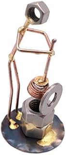 Plumber's Helper from Handmade Metal Figurine - Hand Welded Metal Art and Recycled Metal Sculptures - Unique Desk Accessories, Office Decor, & Plumber Gifts - Made in the USA
