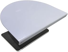 Steel Monitor Mount Reinforcement Plate，Monitor Arm Reinforcement Plate for Fragile Tabletop, Monitor Mount Reinforcement Plate Fits Most Monitor Stand C Clamp Installation (White-1)