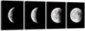 Wieco Art Eclipse of the Moon Modern Canvas Prints Wall Decorations for Living Room Abstract Space Black and White Pictures to Photo Paintings on Canvas Wall Art for Home Decorations Wall Decor