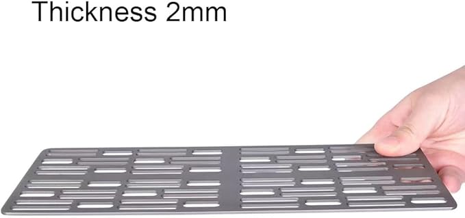 Titanium Camping Grill Lightweight Portable BBQ Grill Plate for Outdoor Camping Hiking Survival Backpacking Picnic Backyard