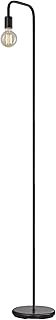 Globe Electric 12937 Holden 70" Floor Lamp, Black, Satin Finish, in-Line On/Off Foot Switch