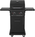 Nexgrill Deluxe 2-Burner Gas Grill with 401 SQ In Grate, 28000 BTUs, Heavy Duty Steel Frame & Foldable Side Table, Propane BBQ Grill for Outdoor Cooking, Patios, Backyards and More - 720-0864RD