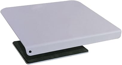 Steel Monitor Mount Reinforcement Plate,Steel Bracket Plate for Thin, Glass,and Other Fragile Desktop，Fits Most Monitor Stand C Clamp Installation On Market
