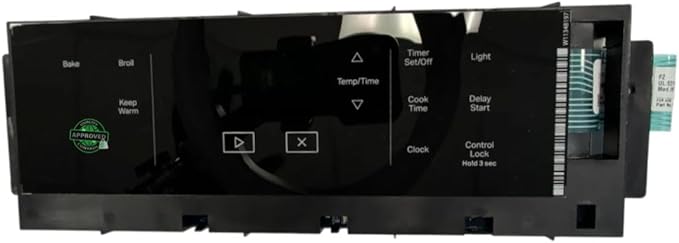 W11342871, W11432568, W11511589 CKD511589X compatible with Whirlpool Range Control Board (Black) fits old number W11594224