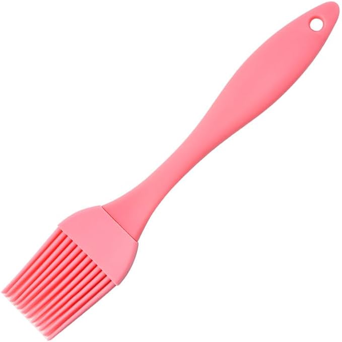 Silicone Oil Brush 4PCS Household Pouring Pastry Brush with Removable Head for Kitchen Cooking Baking Grilling Sauce Butter Marinade Blue Gray Pink Apricot