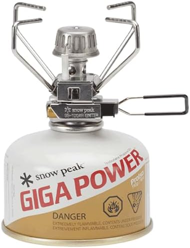 Snow Peak GigaPower Stove, Backpacking, Camping, Lightweight, Automatic Ignition