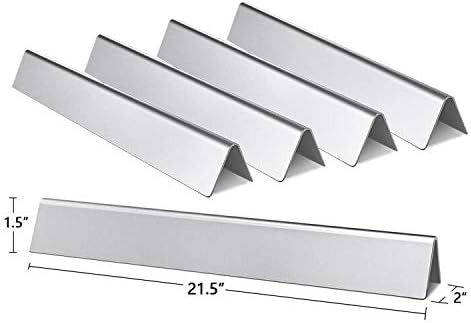 Hongso 21.5 Inch Flavorizer Bars 7534 Heat Plate Replacement for Weber Spirit 200 Series E200 S200 E210 S210 (with Side Mounted Control), Genesis Silver A, Spirit 500 Gas Grill Models 7535 65902 8217
