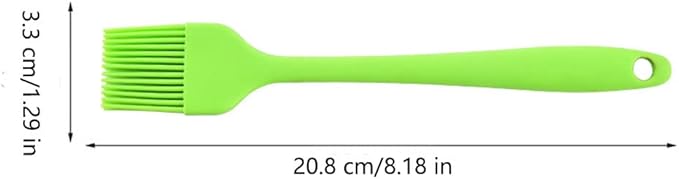 Silicone brush, Oil Brush for BBQ Kitchen Cooking Baking and Grilling (2 PCS,orange&red)