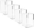NIUBEE Acrylic Pen Holder 4 Pack,Clear Desktop Pencil Cup Stationery Organizer for Office Desk Accessory