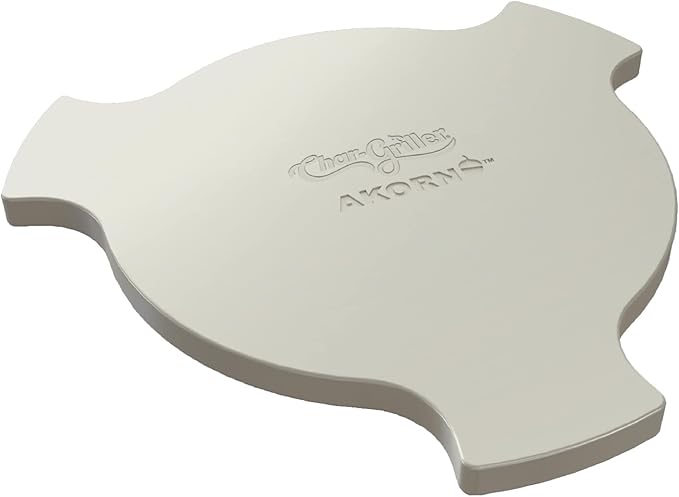 Char-Griller 6201 AKORN Kamado Grill Smokin' Stone, Ivory