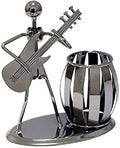 Armear Guitar Pencil Pen Holder, Decorative Metal Desk Pen Holder Cup with Rocker and Guitar Design, Desk Organizer Pencil Holder For Gifts, Kids, Students, Office Stationary