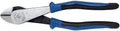 Klein Tools J2000-48 Pliers, Made in USA, Diagonal Cutting Pliers with Angled Head, Heavy-Duty to Cut ACSR, Screws, Nails, and most Hardened Wire, 8-Inch