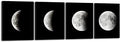 Wieco Art Moon Large Modern Giclee Canvas Prints Artwork Abstract Space Pictures Paintings on Stretched and Framed Canvas Wall Art Ready to Hang for Living Room Bedroom Home Office Decorations