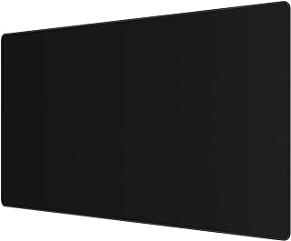Gaming Mouse Pad Large XXL Extended Desk Mat with Non-Slip, Special-Textured Surface, Stitched Edges for Gaming and Office Home - Black