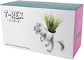 Gift Republic T-Rex Dinosaur Planter Fun Novelty Plant Pot for Small Plants Dino-Themed Bedroom Decor & Desk Accessory Dino Shaped Plant Pot