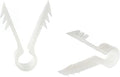 THE CIMPLE CO Ethernet and Coaxial Cable Clips for Stucco, Drywall, Brick, Concrete - Push-in Wall Anchors for Wires - Indoor/Outdoor Coax Cable Clips - Pack of 50, White