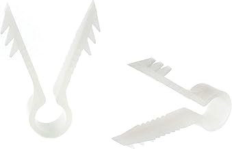 THE CIMPLE CO Ethernet and Coaxial Cable Clips for Stucco, Drywall, Brick, Concrete - Push-in Wall Anchors for Wires - Indoor/Outdoor Coax Cable Clips - Pack of 50, White