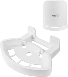 Huafly 1pcs Wall Mount Bracket for eero Max 7 WiFi, Effortless Installation No Messy Wires Space Saving, Strong ABS Holder, Cable Management at Home & Office (eero Max 7 Mount,1Pcs)