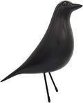 Mid-Century House Bird Room Decor - Resin Pigeon Adornment for Office Home Desk, Decoration Ornament Gifts Replica Sculpture (Black)…