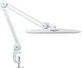 LED Desk Lamp with Clamp,Dimming Task Lamp for Reading Desktop Office Workbench Table Architect Sewing Study Home Craft,Bright 117PCS LEDs,2200 Lumens 20 Inch Metal Swivel Arm Work Lamp(White)