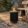 Portable Smokeless Fire Pit – Compact Stainless Steel Outdoor Fire Pit with Foldable Stand, High-Efficiency Secondary Burn, Low Smoke Design for Camping, Backyard, Patio, RV Travel & Bonfire Nights