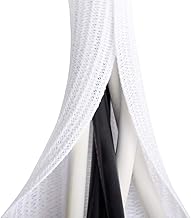 6.6ft - 1.2 inch White Cable Sleeve, Cable Organizer for Desk PC TV Computer, Wire Protector Cable Wrap Cover, Cord Management for Home Office