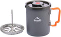 widesea Camping Coffee Pot 750ML, French Press Coffee Maker,Lightweight Backpacking Pot with Collapsible Handle For Camping,Hiking,Fire Cooking
