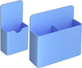 2 Pack Magnetic Dry Erase Marker Holders,Magnetic Marker Holder Pen Holder for Whiteboard or Fridge Magnet Pencil Cup Storage Organizer for Classroom Office Home Locker and Metal Cabinets-Blue