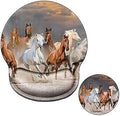 Horse Mouse Pad with Wrist Support Gel Mousepad Wrist Rest Ergonomic Animal No-Slip Mouse Mat Gaming Computer Mouse Pads Desk Accessories for Men Office Work