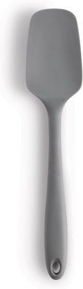 Mrs. Anderson’s Baking Silicone Spoon-Shaped Spatula, Flexible And Nonstick, One-Piece Design, Gray, For Mixing, Folding, Scraping, Baking, And Cooking