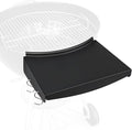 Uniflasy Side Table Shelf for Weber 22” Kettle Grills - Master Touch, Premium, Original Charcoal Grill Accessories, Black Steel with Hooks