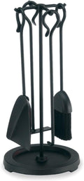 Pilgrim Home and Hearth 18019 Compact Fireplace Tool Set, 18" H/13 lb., Matte Black