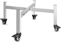 15-27 Inch Adjustable Fire Pit Stand, Premium Stainless Steel Rolling Base with Locking Wheels, Universal for Solo Stove, Heavy-Duty Rust-Proof for Outdoor Patio Camping