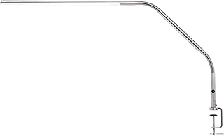 Daylight Company, LLC U35108 Slimline 3 Table Lamp-LED-80 CRI-Eye Care-4 Brightness Levels, 3,000 LUX at 30 cm, 1,065 LUMENS-4 Step DIMMER Mode, Brushed Steel, 25.6 x 30 x .8