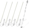 Cefrank V-Shape Under Cabinet Lighting Kit - 4pcs Sleeker 12" Dimmable LED Light Bars for Showcase Shelf Seamless Illumination - 1200lm, 12W - Pure White 6000K