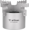 Titanium Alcohol Stove with Cross Stand, Portable Lightweight Alcohol Stove Camping Backpacking Stove for Outdoor Camping Hiking