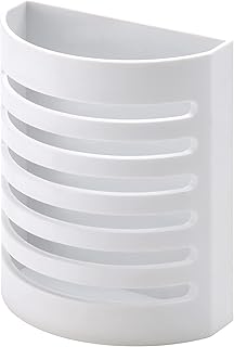 Locker Pencil Holder, Magnetic Storage Organizer for School, Office and Gym Lockers. Extra Strong Magnet. 4” H x 3.25” W (White)