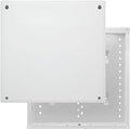 Legrand - OnQ 14 Inch Cable Management, In-Wall 20-Gauge Media Box, Structured Wiring Enclosure with 2.5 Inch Openings for Wires, Glossy White, EN1400