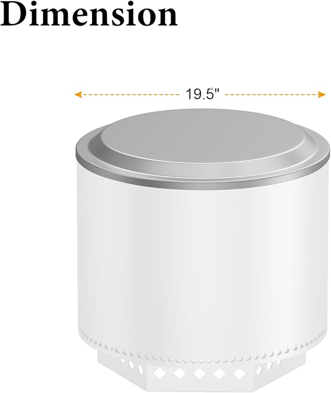 Fire Pit Lid with Cover for Solo Stove Bonfire 2.0 Fire Pits, Stainless Steel Fire Pit Lid with Fire Pit Cover for Solo Stove Bonfire 19.7" FirePit, Portable Outdoor Fireplace and Camping Accessories