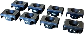 MLOK Cable Management Clips - Wire Control Kit, 6061-T6 Aluminum Wire Guides for Flashlight/Laser Pressure Switches – Anodized, Low Profile – 8 Pack MLOK
