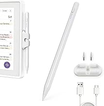 Active Stylus Pen with Clip Holder Compatible with Skylight Calendar 15/27 Inch & Digital Calendar Touchscreens, Premium Rechargeable Pen, No Bluetooth Required, Battery Indicator
