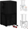 Outdoor Fryers Cover for GasOne 30QT Turkey Fryer and 10QT Fish Fryer Set, Waterproof Deep Fryer Cover for Outdoor Cooking - 12" D x 16" W x 27" H