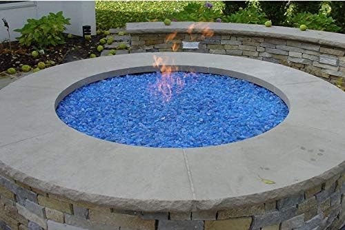 Hiland RFGLASS-2-CBLT Fire Glass, 20 lb, Cobolt