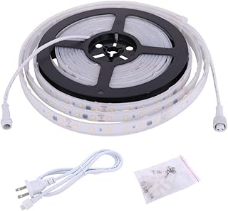120V Dimmable LED Strip Light 5000K Day White, Dimming by Wall Dimmer, No Need LED Driver, Waterproof IP65, 16.4FT Flexible Under Cabinet Cove Accent Light